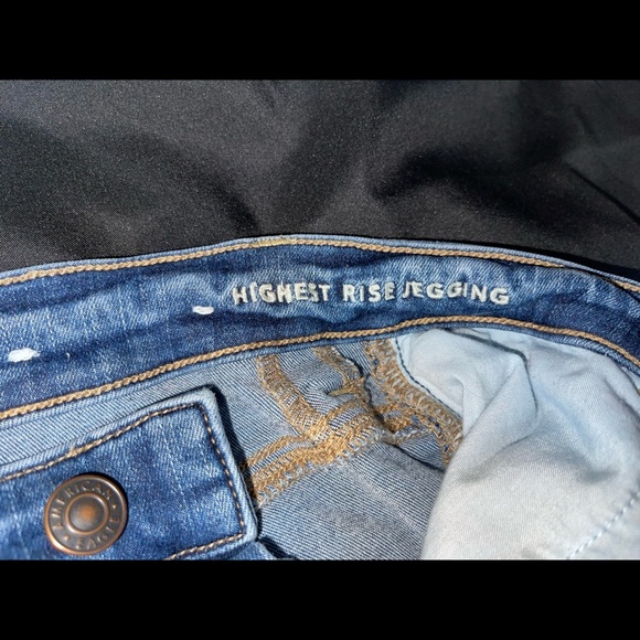 American Eagle size 0 jean high rise jeggings - Picture 5 of 7